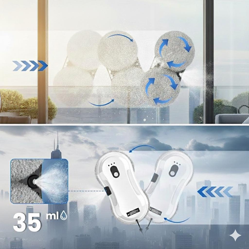 FlowyClean – Robot intelligente per vetri e superfici lisce